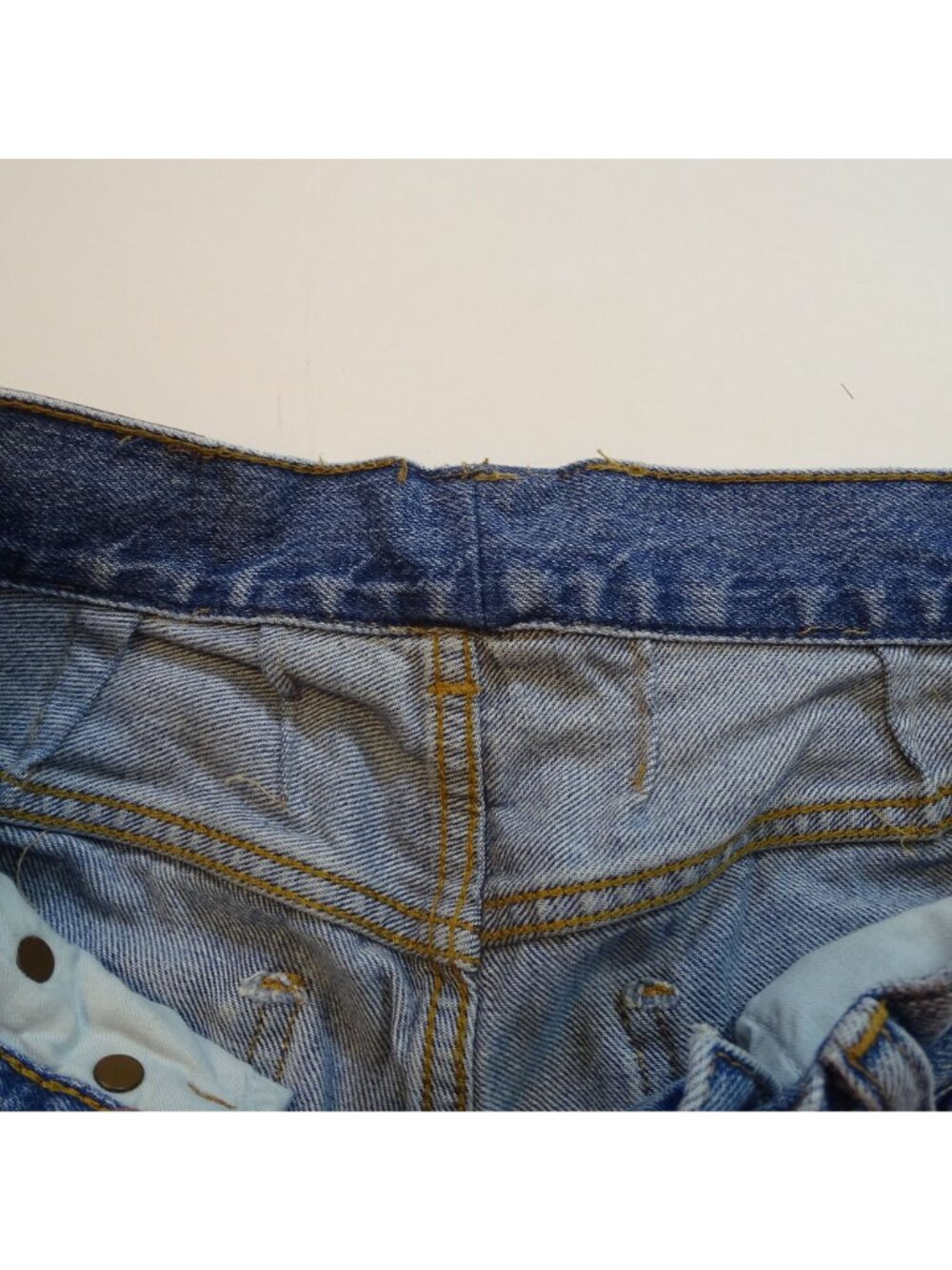 Madewell The Dean Easy Straight Jean Women Light Wash Raw Hem Button Fly Size 28 - Picture 8 of 15